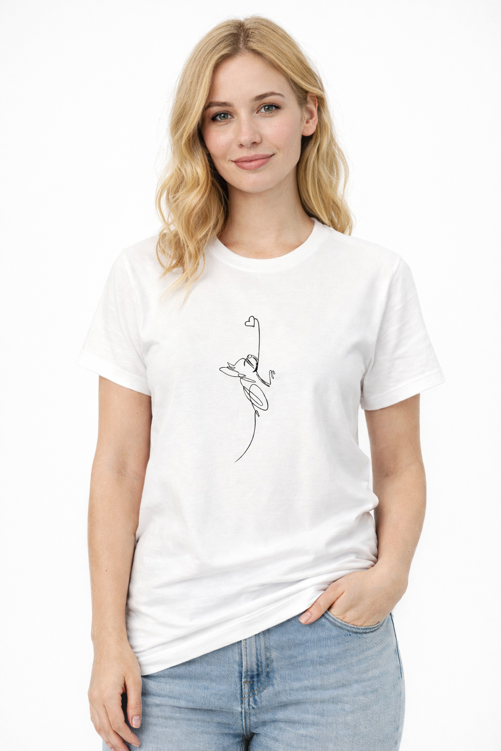T-shirt con Ettore cuoricino