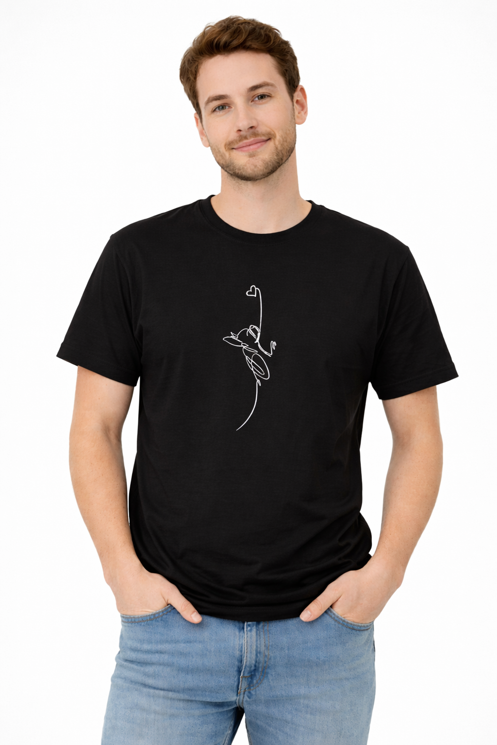 T-shirt con Ettore cuoricino